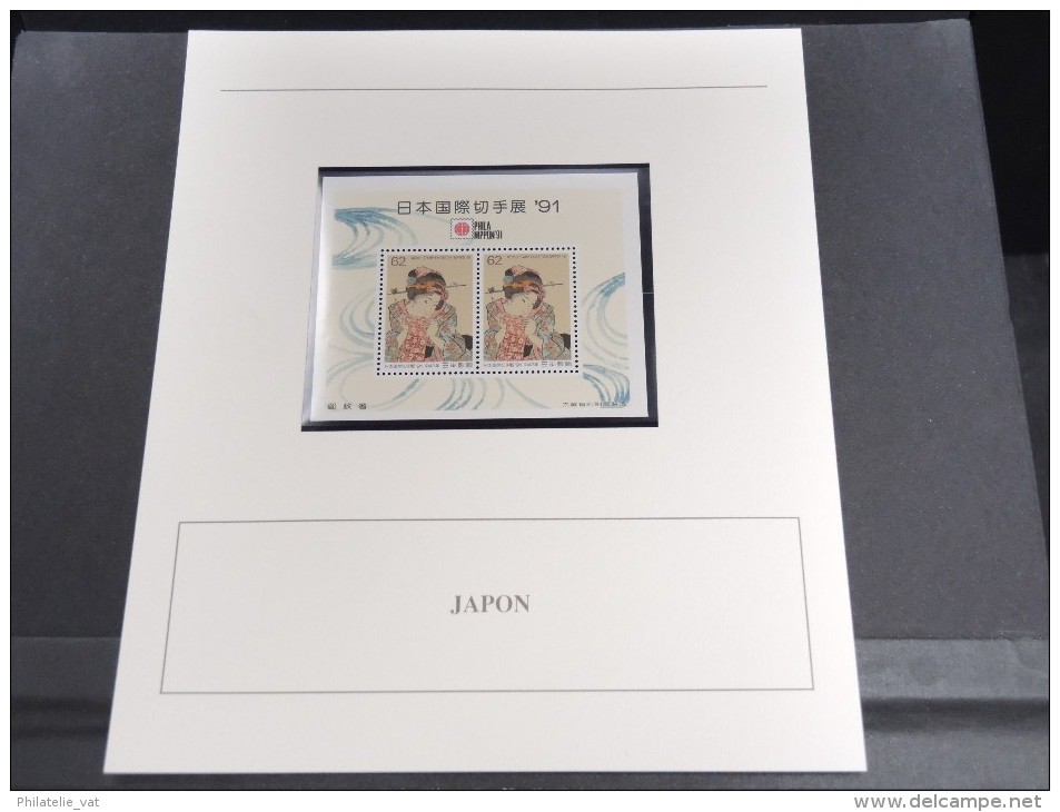 JAPON - Bloc Luxe Avec Texte Explicatif - Belle Qualité - À Voir -  N° 11778 - Blokken & Velletjes