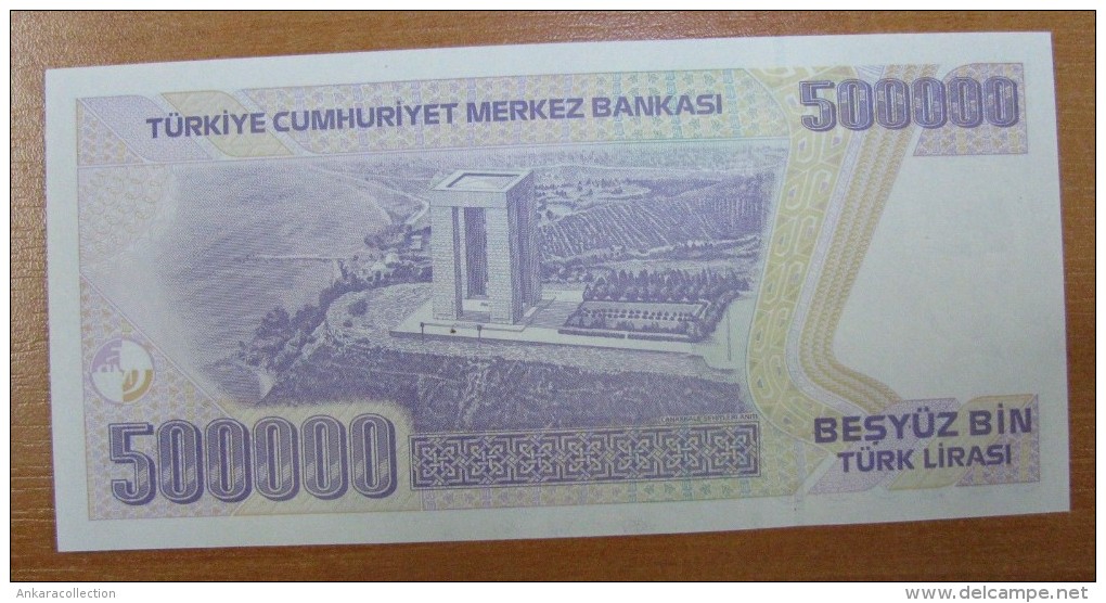 AC - TURKEY - 7th EMISSION 500 000 TL J 74 945 936 RARE UNCIRCULATED - Turkey