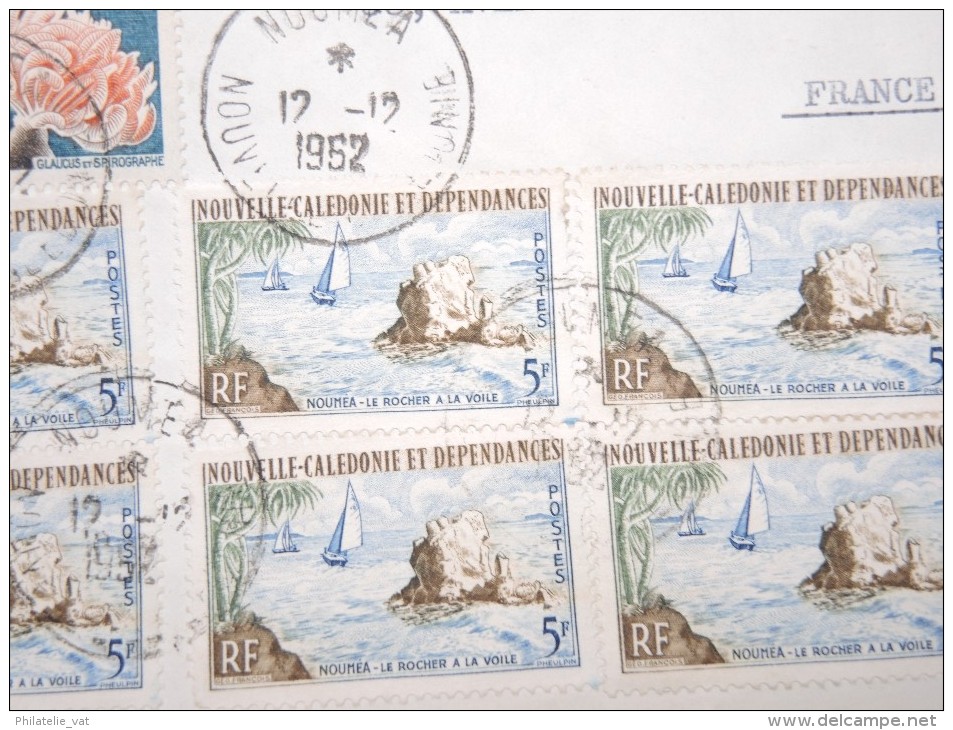 NOUVELLE CALEDONIE - Env Avec Affanchissement Spectaculaire Pour La France - A Voir - P17263 - Lettres & Documents