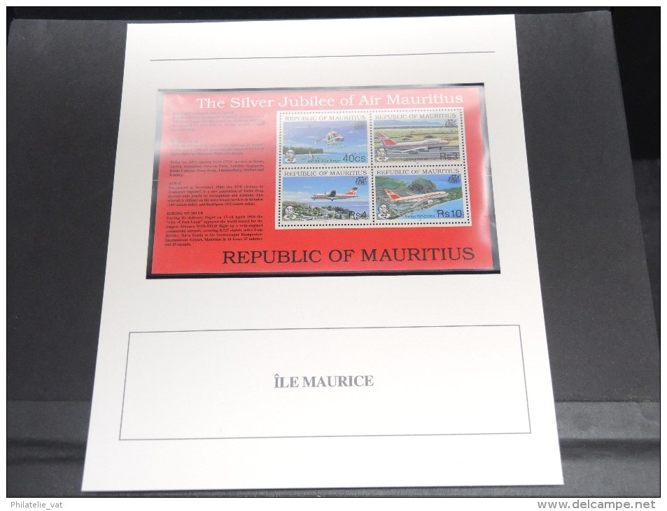 ILES MAURICE - Bloc Luxe Avec Texte Explicatif - Belle Qualité - À Voir -  N° 11799 - Mauritius (1968-...)