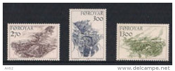 Faroe Islands 1986 Bridges,  Mi 142-144, MNH(**) - Faroe Islands