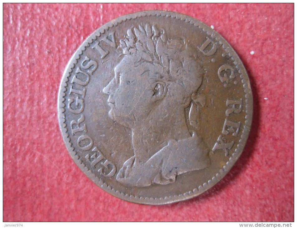 IRLANDE. 1/2 PENNY 1823. GEORGE IV. KM# 150 - Irlanda