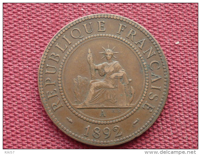 INDO-CHINE FRANCAISE Monnaie De 1 C 1892 Superbe état - Autres & Non Classés
