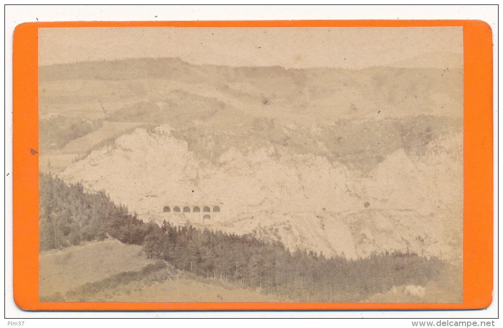 SEMMERINGBAHN, Autriche, Austria  - CDV - Weinzettelwand, Tunnel Und Gallerie - Anciennes (Av. 1900)