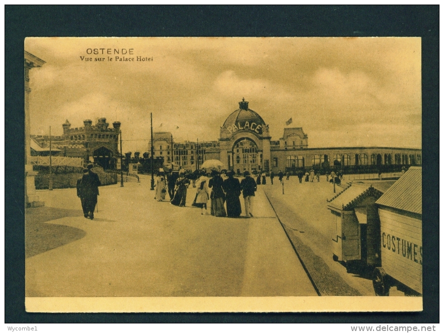 BELGIUM  -  Ostende  Vue Sur Le Palace Hotel  Unused Vintage Postcard - Oostende