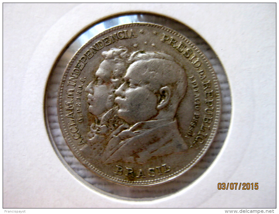 Brésil 200 Reis 1922 Centenaire De L'indépendance - Brazil