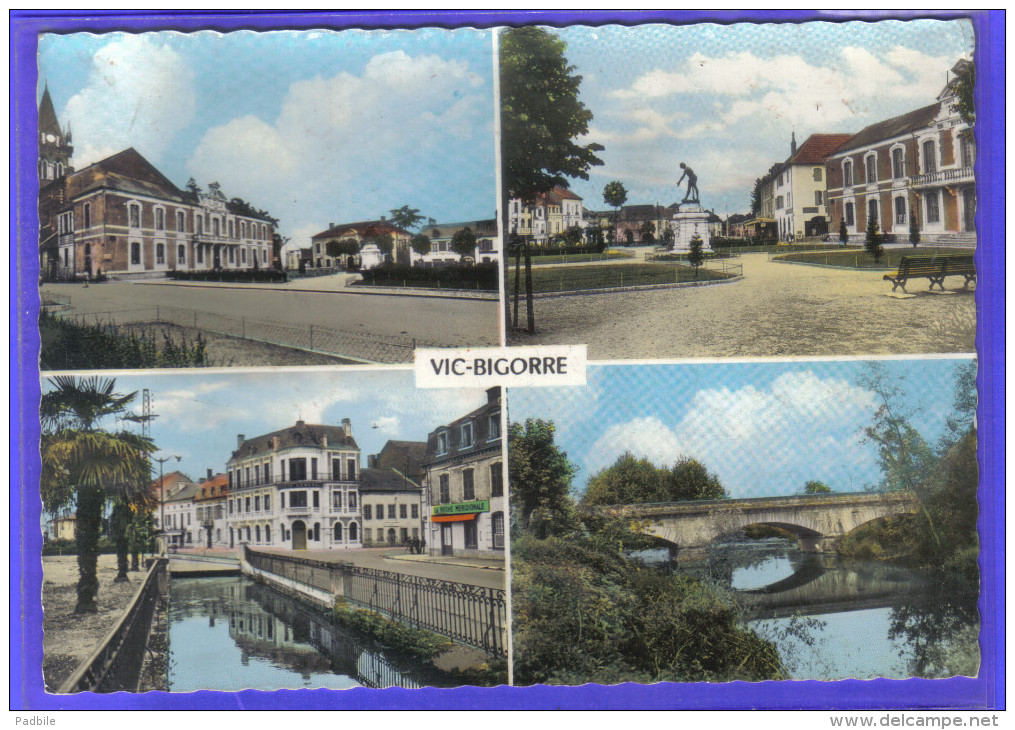 Carte Postale 65. Vic-sur-Bigorre   Trés Beau Plan - Vic Sur Bigorre