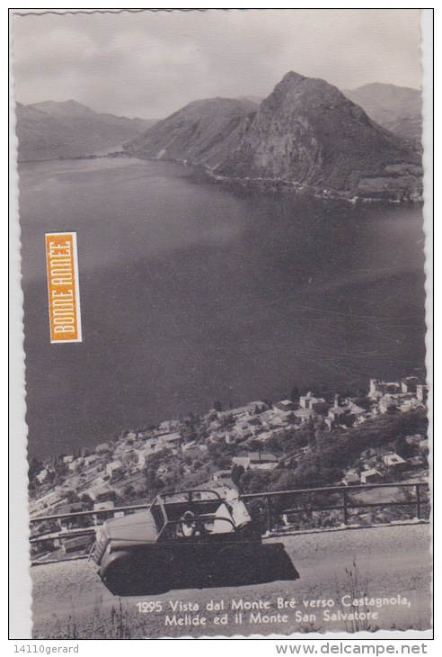 VISTA DAL MONTE BRÉ VERSO CASTAGNOLA Melide Ed Il Monte San Salvatore - Mon