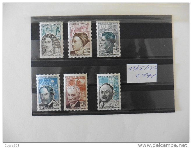 France : Série Timbres N°1345 / 1350 Neufs - Collections