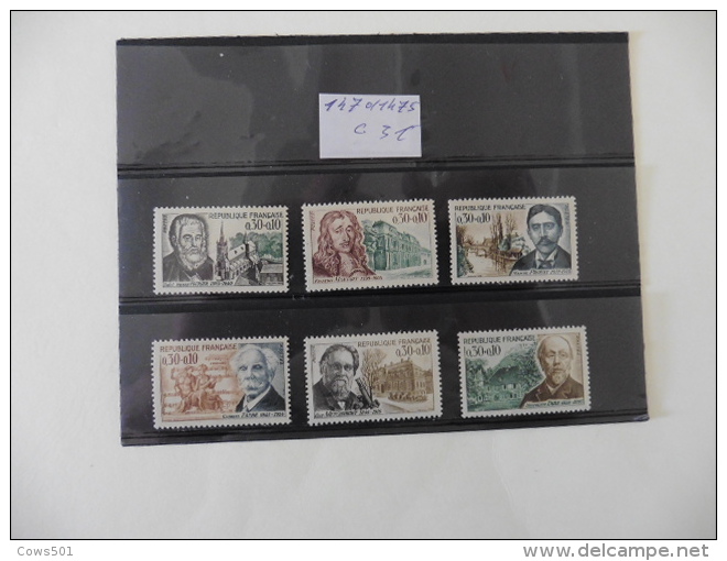 France : Série Timbres N°1470 /1475    Neufs - Collections