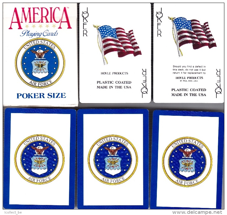 AIR FORCE AMERICA Jeu De Cartes Complet + 2 Jokers (Speelkaarten, Playing Cards) - Playing Cards (classic)