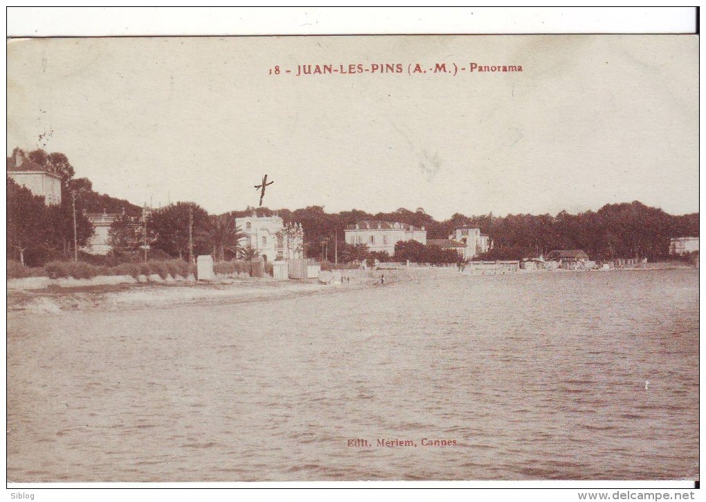 Cpa  Juan Les Pins  Panorama - Juan-les-Pins