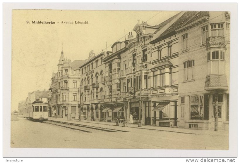 MIDDELKERKE : Avenue Léopold, 1929 - Tram (f7777) - Middelkerke