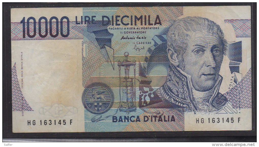 REPUBBLICA ITALIANA  L. 10000 ALESSANDRO VOLTA  SERIE HG  1984   QFDS - 10000 Lire