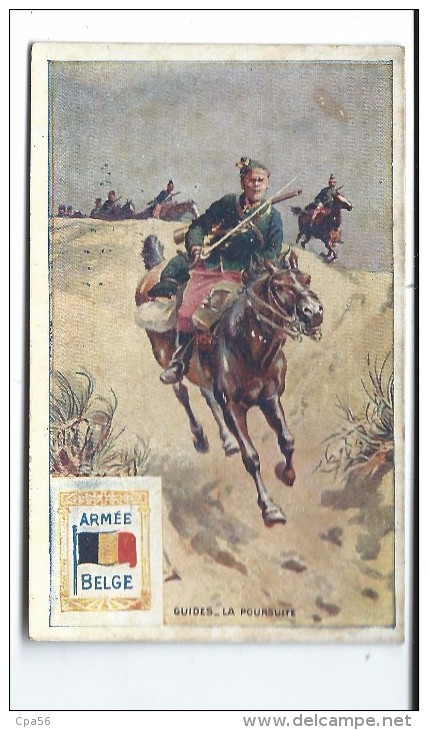 Prix Cassé - MILITARIA - Armée BELGE - Chasseur à Cheval - Chromo Ancien - Other & Unclassified