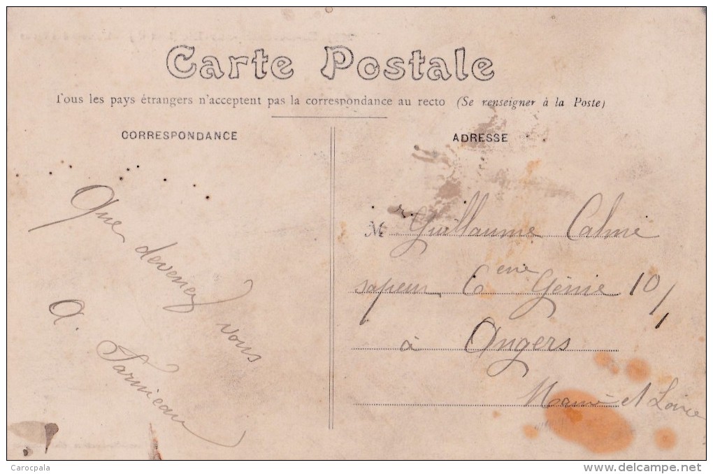 Carte 1908 ST GERMAIN SUR ILLE / L'ECOLE DES FILLES - Saint-Germain-sur-Ille