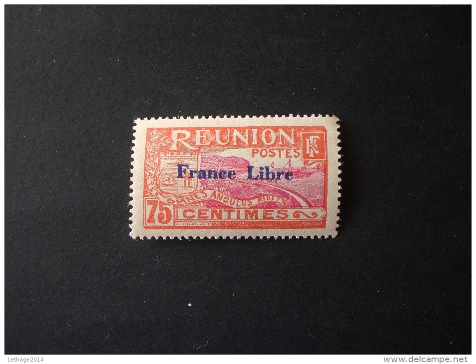 STAMPS REUNION ISLAND 1943 TIMBRES 1907-1917 SURCHARGES FRANCE LIBRE MNH - Nuovi