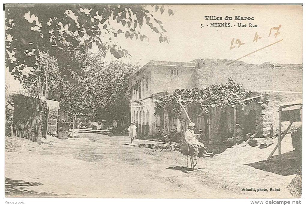 CPA Maroc - Meknès - Une Rue - Meknès