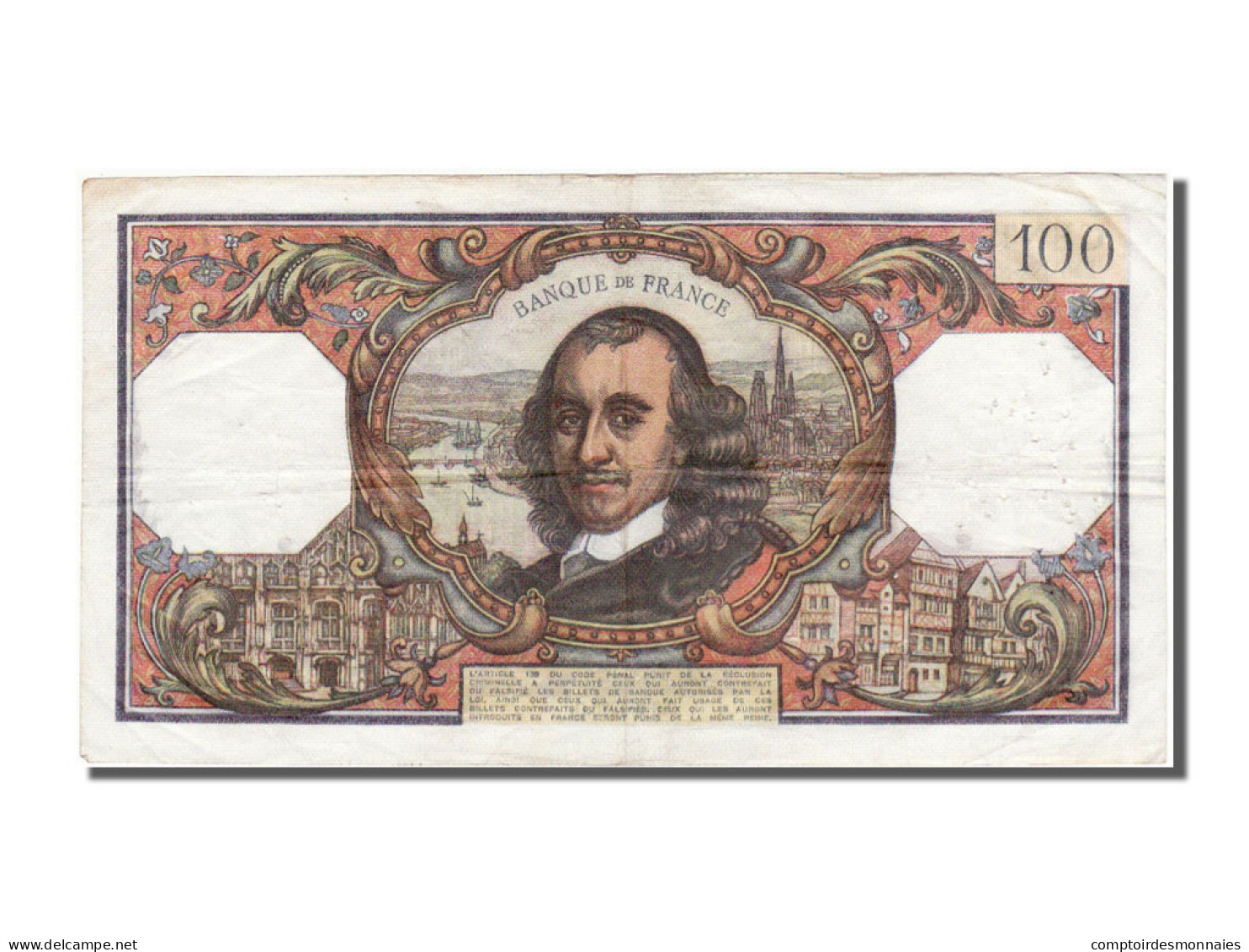 Billet, France, 100 Francs, 100 F 1964-1979 ''Corneille'', 1975, 1975-02-06 - 100 F 1964-1979 ''Corneille''