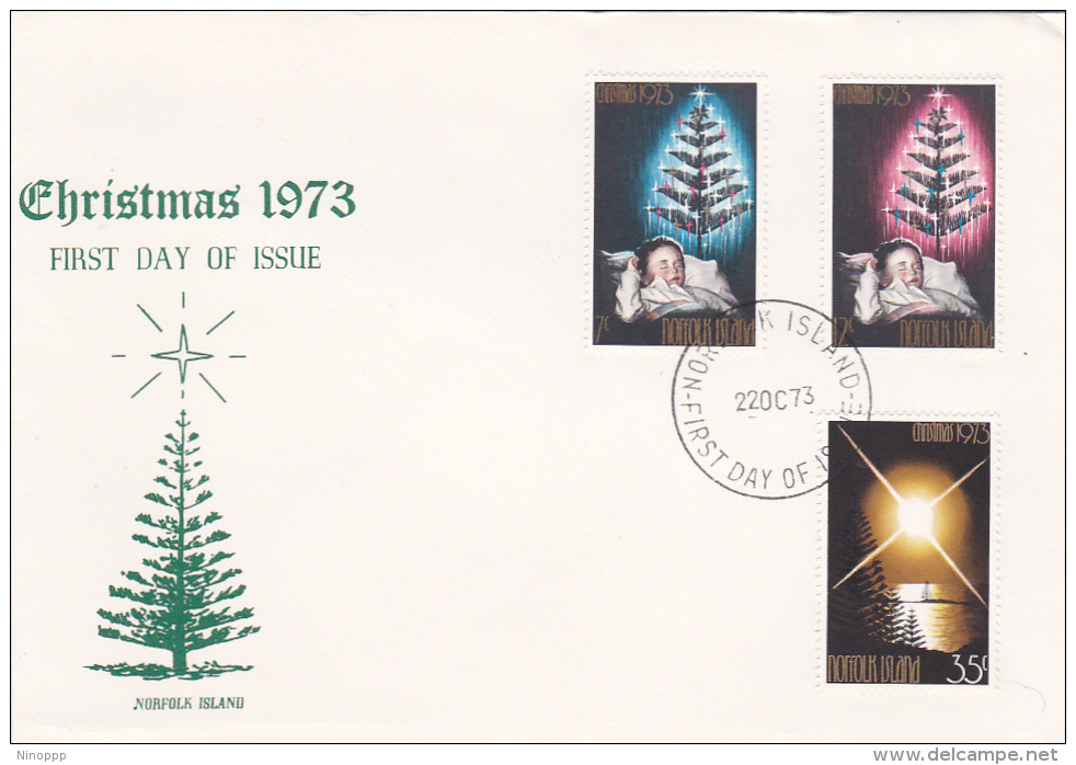 Norfolk Island 1973 Christmas FDC - Norfolk Island