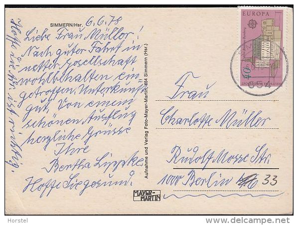 D-55469 Simmern - Hunsrück - Ansicht - Nice Stamp Cept - Simmern