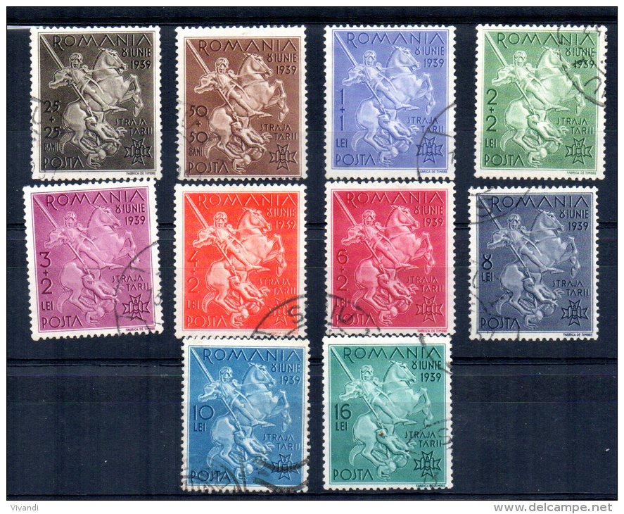 Romania - 1939 - 9th Anniversary Of Acession Of Carol II &amp; Boy Scouts Fund (Part Set) - Used - Oblitérés