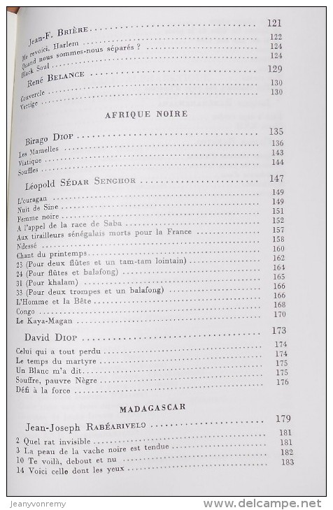 Anthologie De La Nouvelle Poésie Nègre Et Malgache De Langue Française. Léopold Sédar Senghor.1985. - Autres & Non Classés