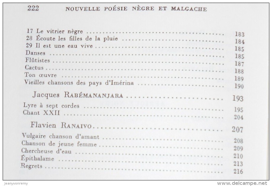 Anthologie De La Nouvelle Poésie Nègre Et Malgache De Langue Française. Léopold Sédar Senghor.1985. - Autres & Non Classés