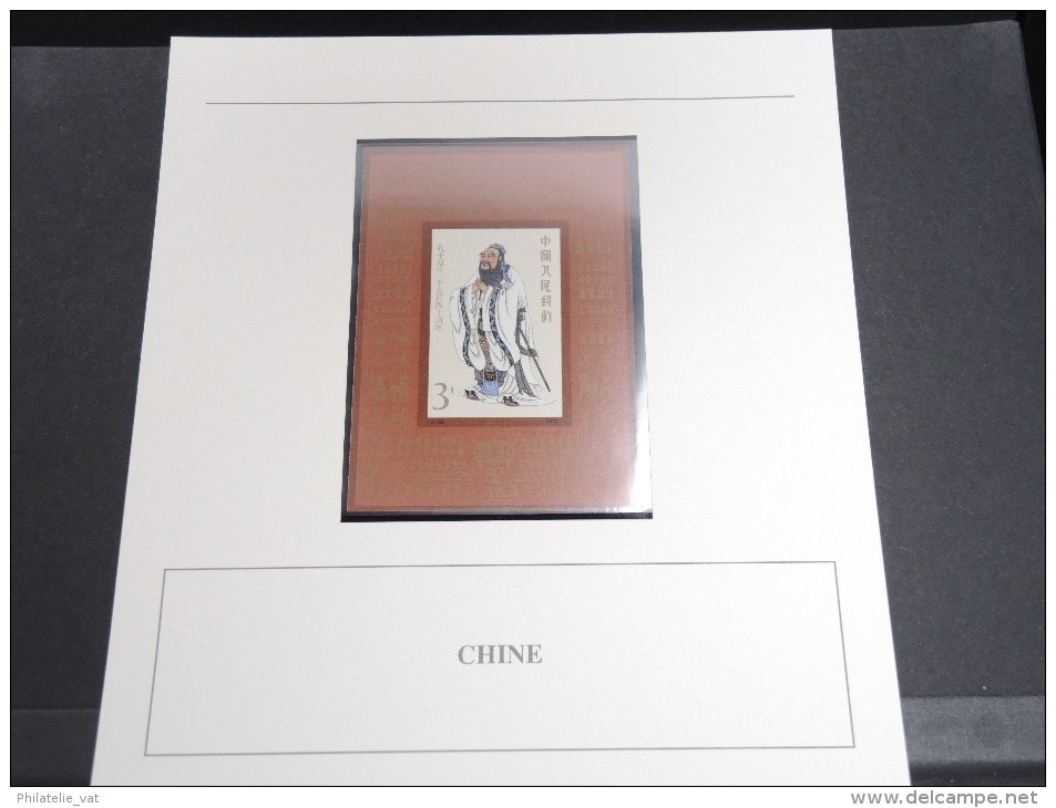 CHINE - Bloc Luxe Avec Texte Explicatif - Belle Qualité - À Voir -  N° 11465 - Blocks & Sheetlets