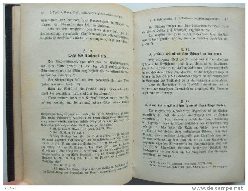 Handbuch Zum Kirchenvermögen Im Königreiche Bayern , 1880 , L. Krick , Pfarrer In Passau , Kirche , Neuhausen , Neuhofen - Cristianesimo