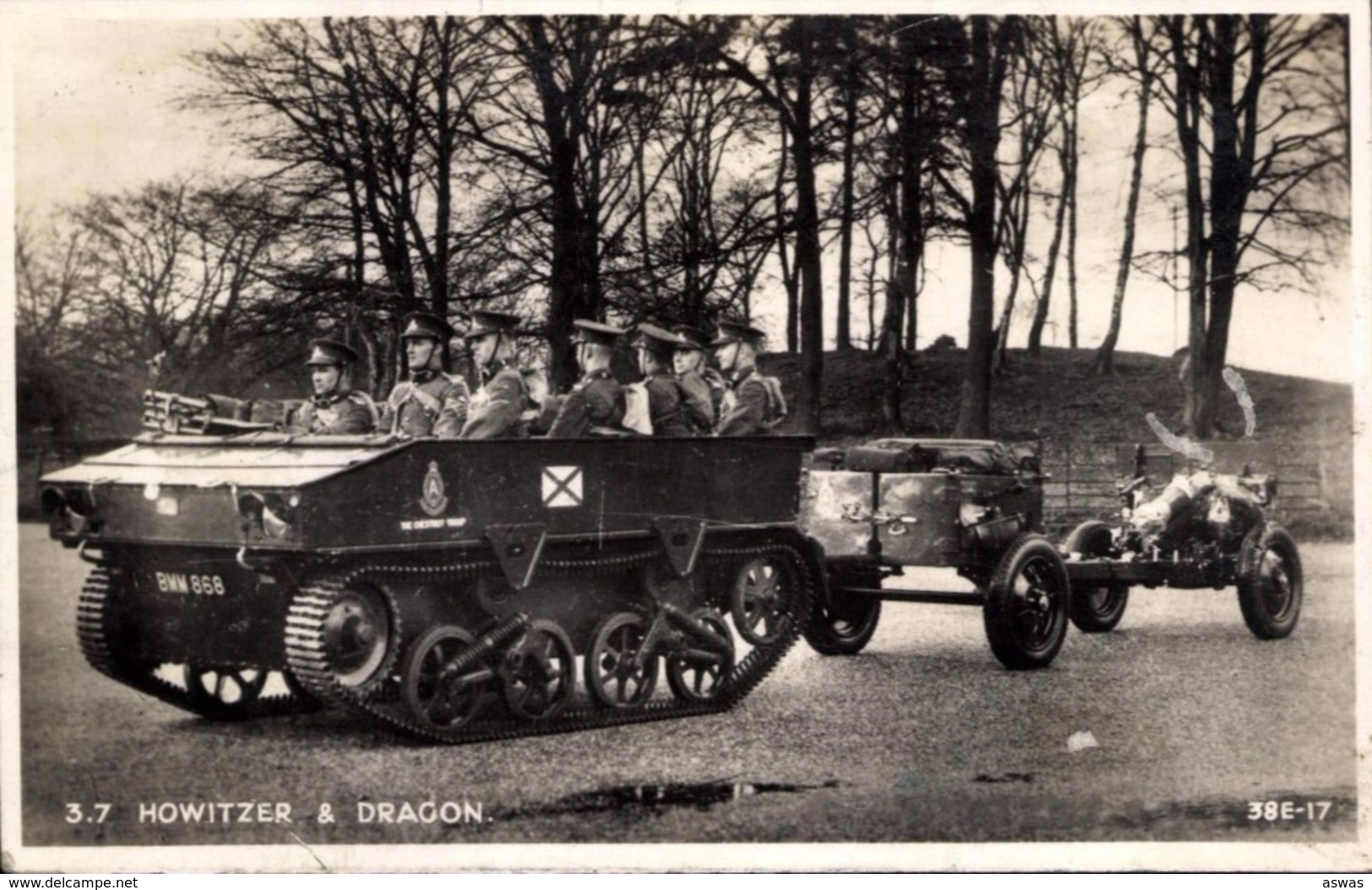 WWI RP ARTILLERY ~ HOWITZER & DRAGON WITH TROOPS - Equipment