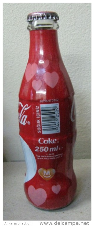 AC - COLA COLA - GLASS BOTTLE SHRINK WRAPPED 250 Ml UNOPENED FROM TURKEY - Flessen