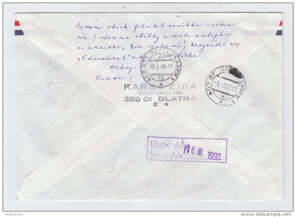 Czech Republic AIRMAIL COVER NELSON ISLAND WHALE PENGUIN 1999 - Altri & Non Classificati