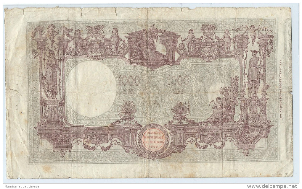 1000 LIRE MATRICE  23.05.1915   RARA 5 REGNO D'ITALIA STRINGHER -SACCHI - NON RESTAURATA - 1000 Liras