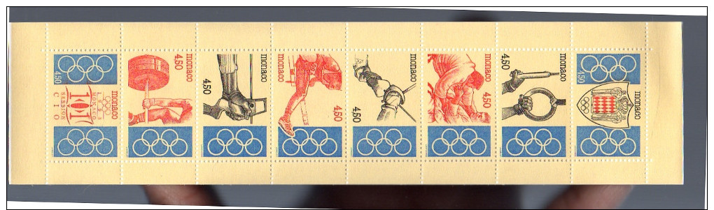 1993 Olympic Unfolded Booklet Sport Judo Weight Lifting Archery Gymnastics Hurdles Mi #11 (m20b) - Markenheftchen