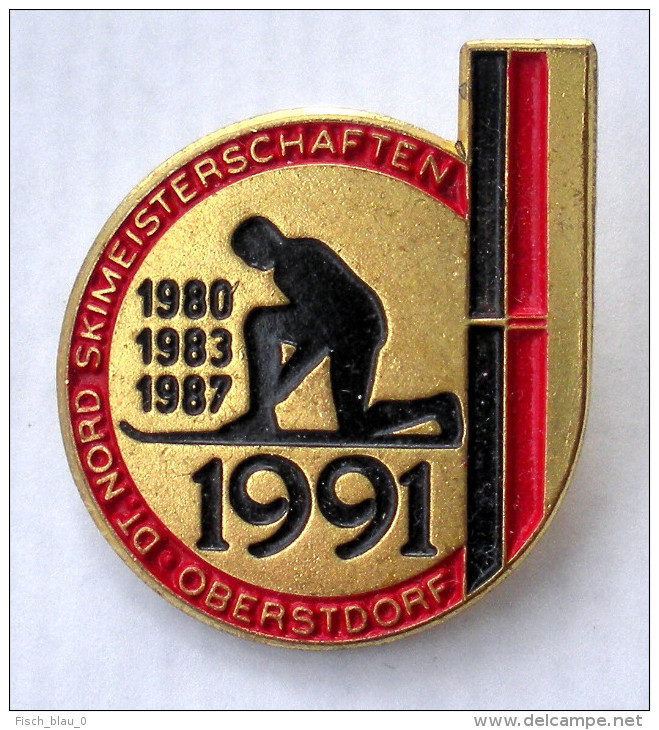 Nadel Badge Deutsche Nordische Skimeisterschaften 1991 Oberstdorf Im Allgäu DSV Deutschland Wintersport Nordic Combined - Wintersport