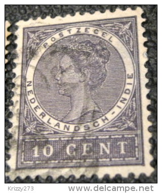 Netherland Indies 1902 Queen Wilhelmina 10c - Used - Niederländisch-Indien