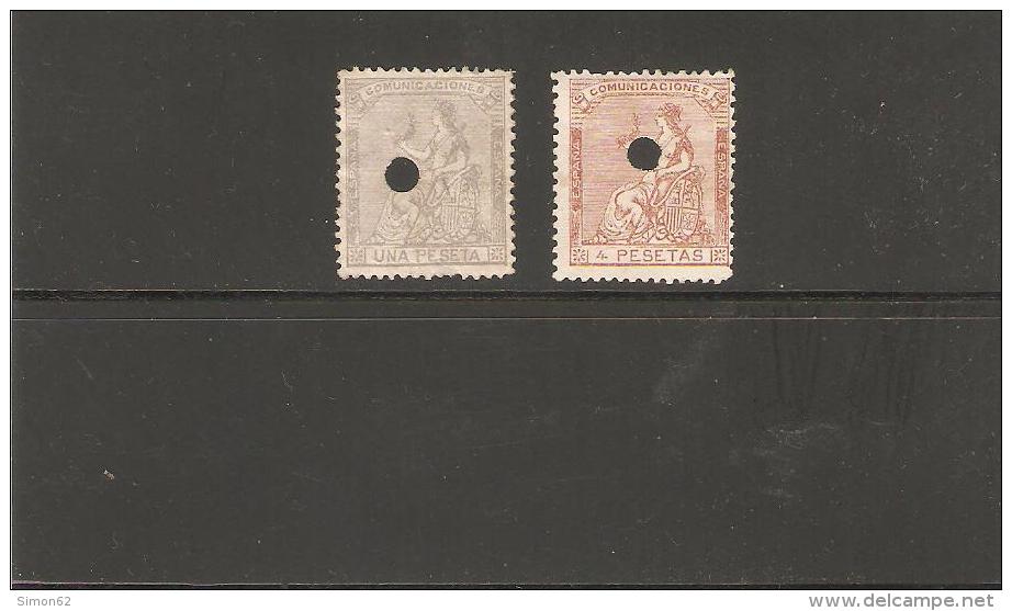 ESPAGNE   LOT  TIMBRES N° 137 Avec Petit Defaut  ET N°138   SIGNE - Used Stamps