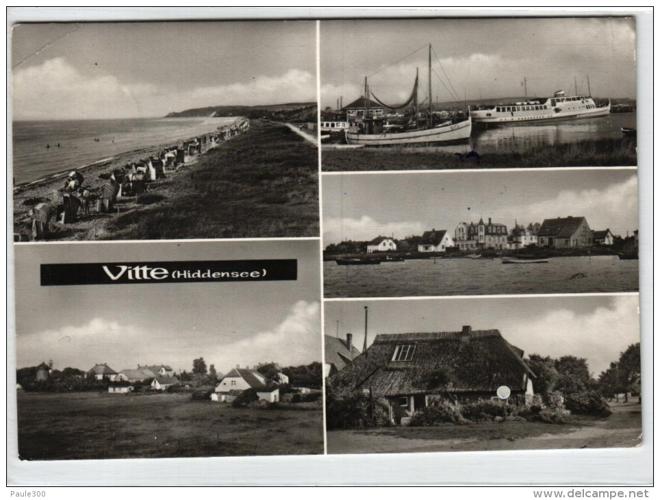 Hiddensee - Vitte - Mehrbildkarte DDR - Rügen - Hiddensee