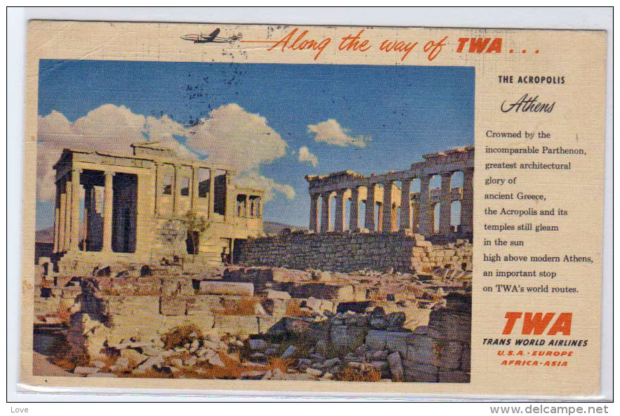 EGYPTE AVIATION: Timbres N° 299 + PA 45, Roi Farouk Surchargés Obl En 1952 + Cachet De Censure . - Airmail