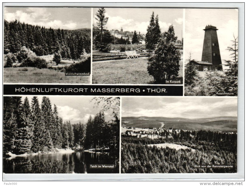 Masserberg - Mehrbildkarte DDR - Thüringer Wald - Masserberg