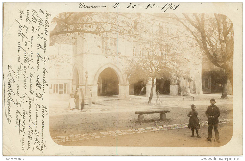 Tournon D'agen Ou D'agenais : Carte Photo Voyagée En 1902 - Tournon D'Agenais