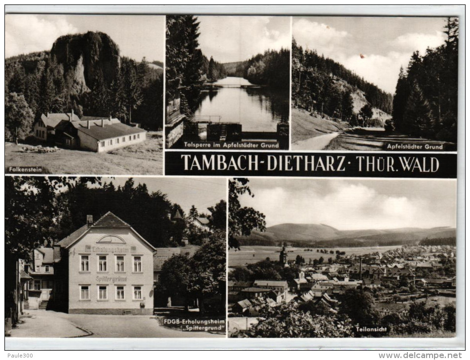 Tambach-Dietharz - Mehrbildkarte DDR - Thüringer Wald - Tambach-Dietharz
