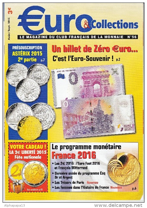 Euro & Collections 56 Août Sept 2015 - Français