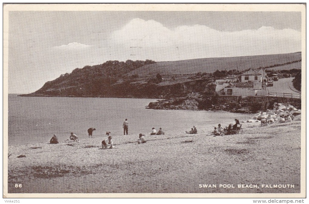 FALMOUTH . SWAN POOL BEACH Angleterre Animation - Falmouth