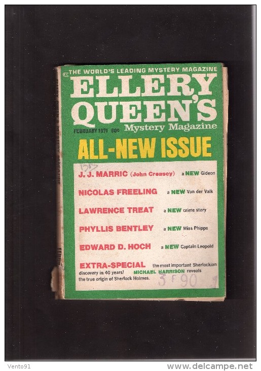 --  ELLERY  QUEEN ' S  N°  327  --  FEBRUARY  1971   --  MYSTERY  MAGAZINE ......... - Science Fiction