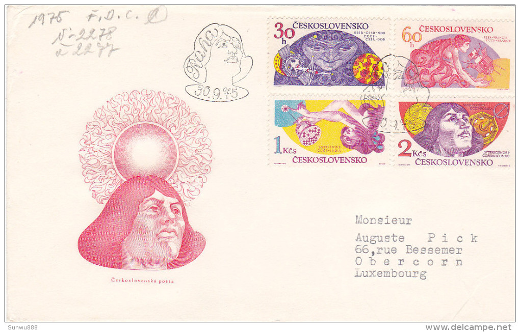 1975 - Copernic (2277-2278) - FDC