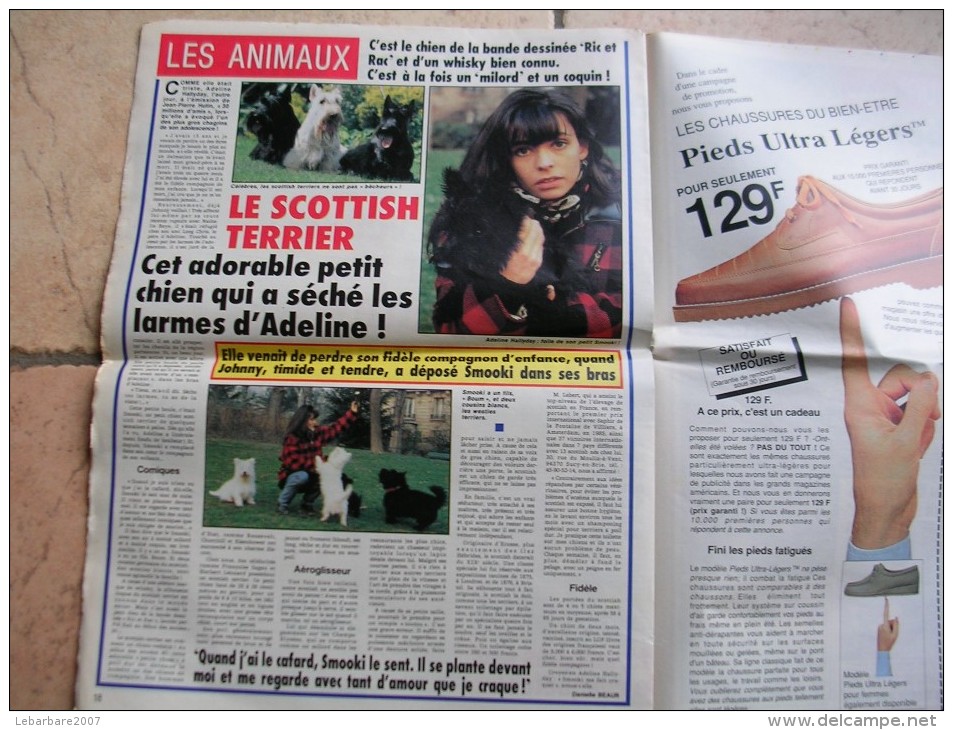 FRANCE DIMANCHE  N° 2350  -  MARCY WALKER / SYLVESTER STALLONE / ADELINE / THIETTY LE LURON  -  1991 - Musique