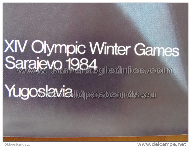 Sarajevo Olympic Winter Games 1984 100x70 Cm 39x27 Inch Mark ORIGINAL - Altri & Non Classificati