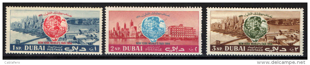 DUBAI - 1964 - FIERA INTERNAZIONALE DI NEW YORK - NUOVI MH - Dubai